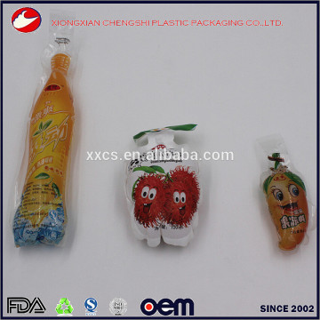 Food grade plastic soft drinks packing bags/water pouch,bottle shape juice packaging bags                        
                                                Quality Assured