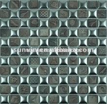 Electroplating and matt ceramic mosaic tile for TV back ground
