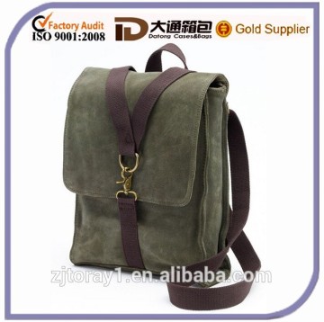 Hybrid Design Suede Leather Laptop Messenger Bag & Backpack