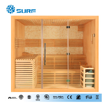 Most popular indoor culture stone sauna room with led waterproof sauna light