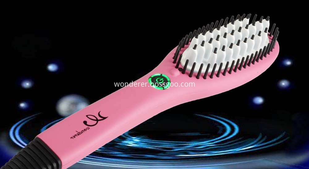 Hair Brush Straightener