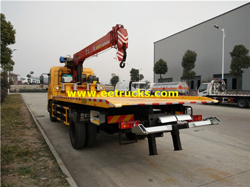 DongFeng 10ton Tow Truckers tare da Cranes