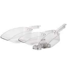 Clear Hard Plastic 56oz Polycarbonate Kitchen Scoop for Salt, Sugar, Beans, Rice, and Candy