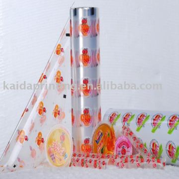 peelable jelly cup sealing lidding film ,easy to tear off,