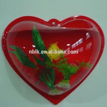 Heart Shaped Acrylic Fish Bowl,Wall Mounted Acrylic Fish Tank