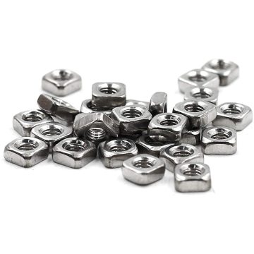 Stainless steel square nuts for automation industry