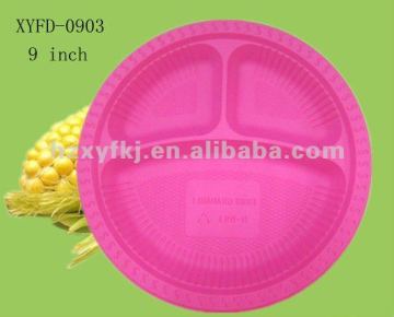 9 inch biodegradable corn starch disposable plates