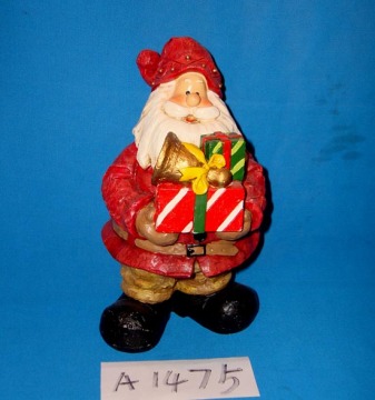 Polyresin Santa with Gifts for Christmas Decoration