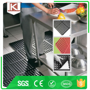 Rubber interlocking kitchen non slip mats