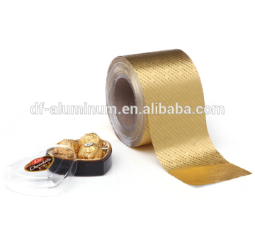 chocolate packing gold foil paper
