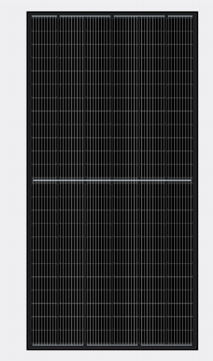 لوحة شمسية كاملة سوداء 450 واط نصف مقطوعة