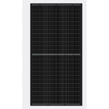 Painel solar totalmente preto de 450w com corte parcial