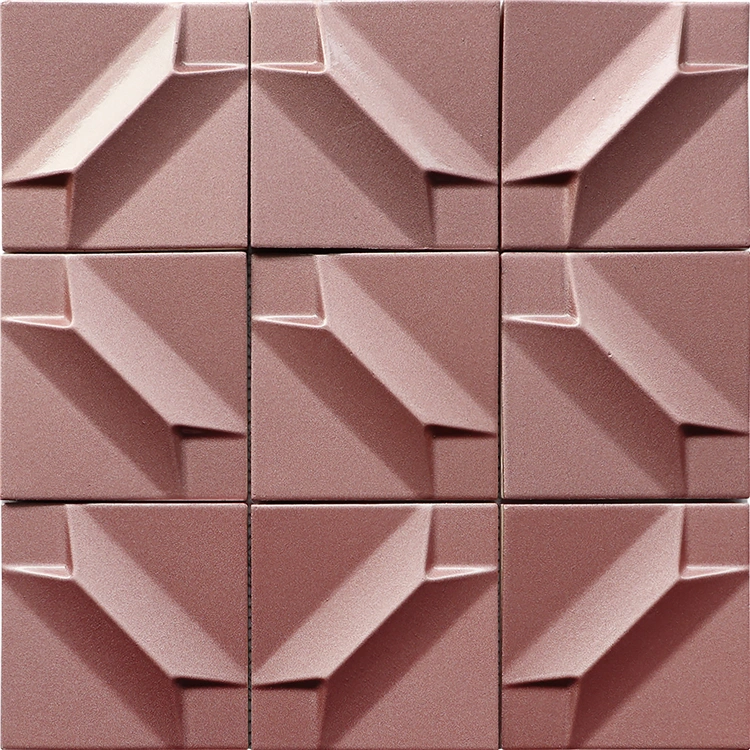 Pink Terrazzo Concrete Floor Tiles Wall Cement Mosaic