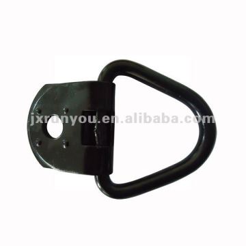 welded Mounted D Ring /Black
