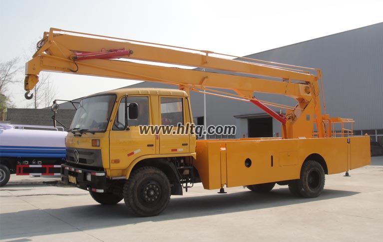 Aerial work platform truck