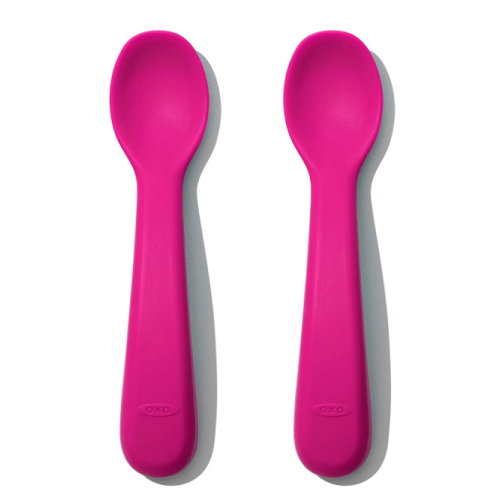 Cuillère de bébé silicone personnalisée gratuite BPA