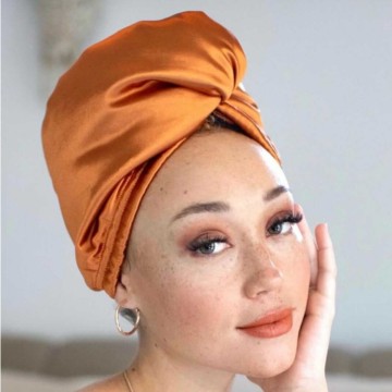 Microfiber turban for woman custom satin hair turban