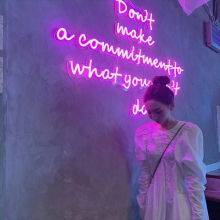 LED NEON LETTERS ON THE WALL