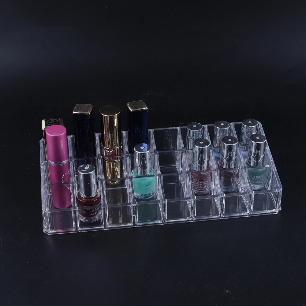 Transparent Cosmetics Storage Box Nail Polish Lip Gloss Lipstick