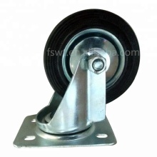 100mm Black Rubber Wheel Material Handling Tools Casters
