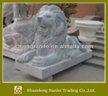 large garden stone lion statues