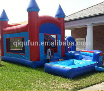 cheap tropical inflatable water combo,bounce house slide inflatable S29