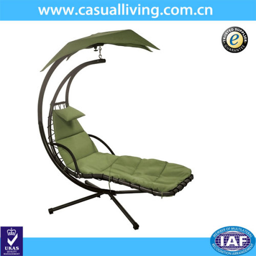 Outsunny Outdoor Hanging Sky Swing Chair with Stand, Green