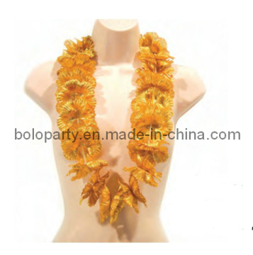 Golded Hawaii Leis / Hawaiian Flower Leis