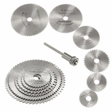 Mini HSS Circular Saw Blade Set for Dremel - Metal and Wood Cutting Tools