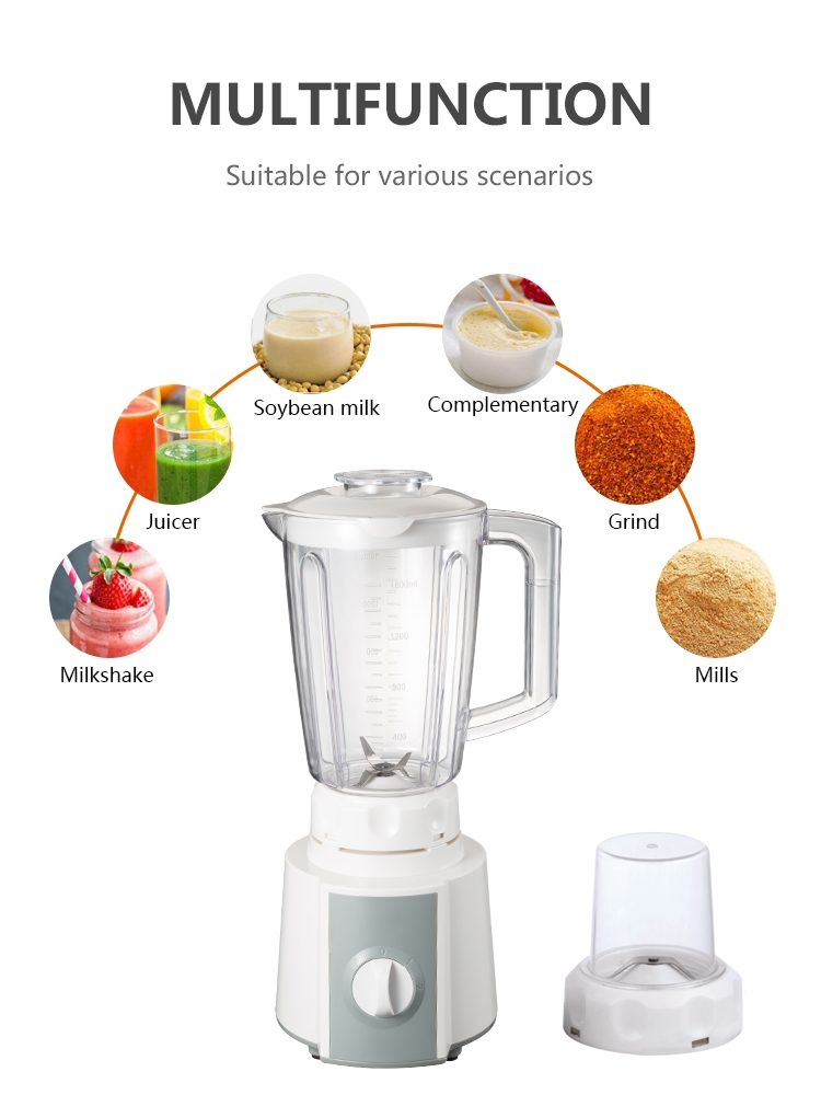 Stainless Steel Smoothie & Shake Jug Blender Chopper