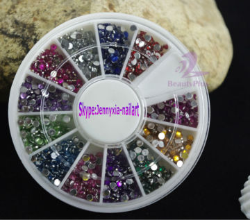 Nail Art Accessory in wheel,Crystal Stone