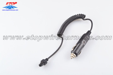 Coiled Lighter Cable To Molded Molex Connector