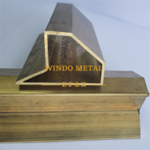 Custom brass tubing for art decoelevator cabs