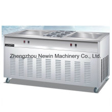 Round Pan Thailand Fry Ice Cream Machine