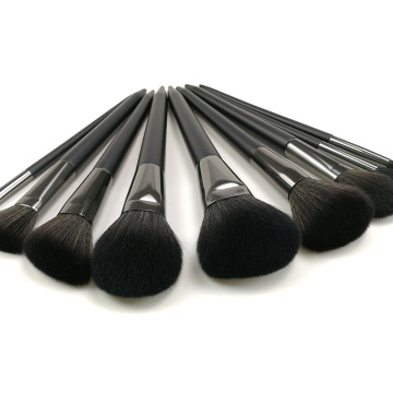 Wholesale 9 piece Makeup brush with Black Handle