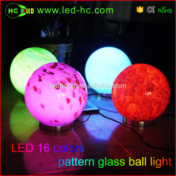 Glass ball gift lights with 16 colors changing led night light