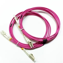 High-Quality 3M, 5M, and 10M LC-LC OM4 Multimode Fiber Optic Patch Cords with 2.0mm Dual Core - Factory Direct