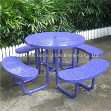 Metal round picnic table target outdoor patio furniture