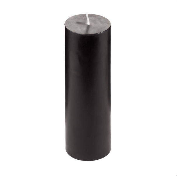 Black Pillar Candle