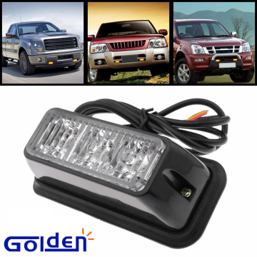 3 led warning light amber