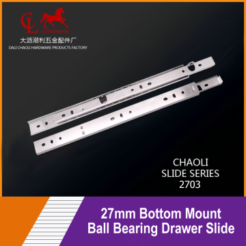 27mm Bottom mount drawer slide