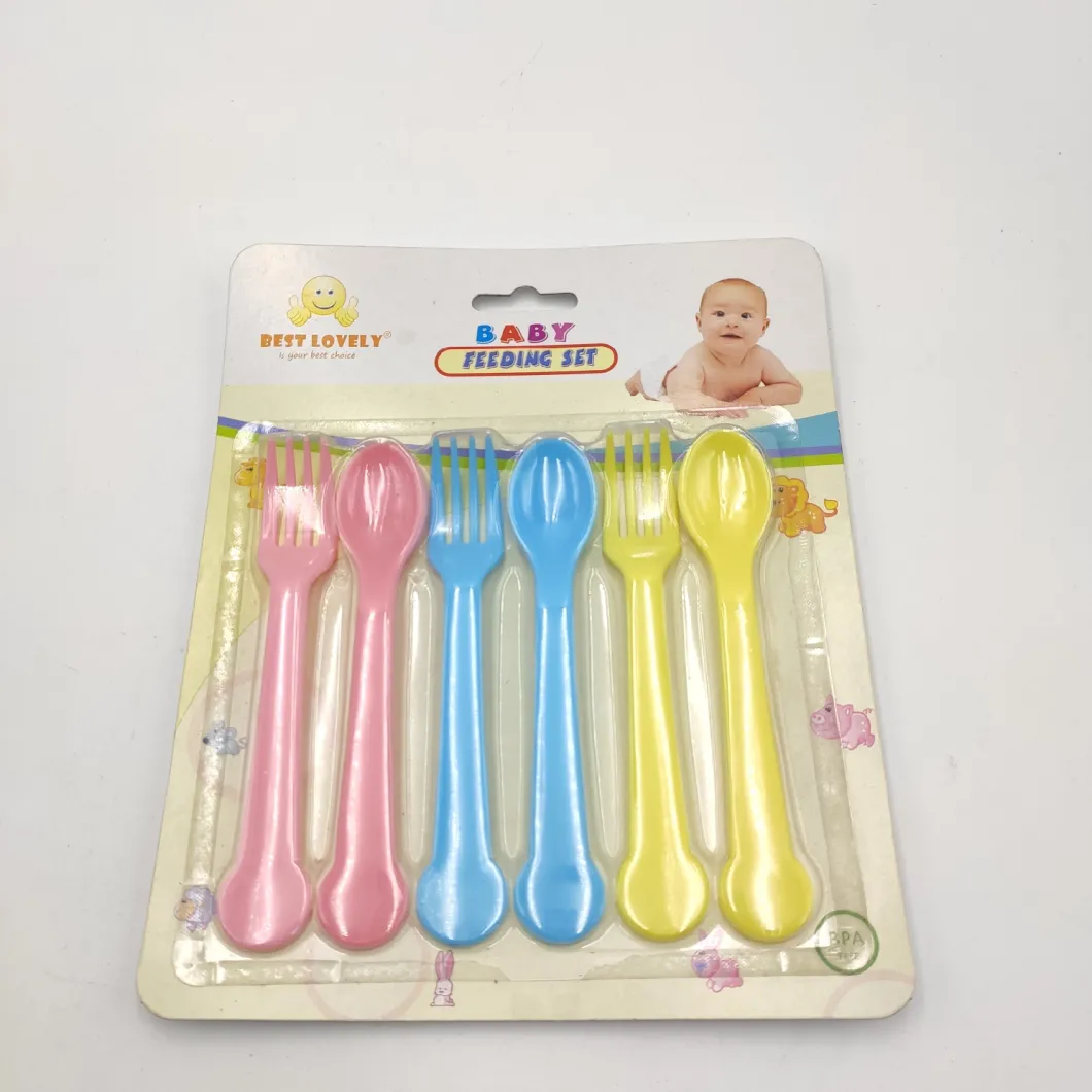 6PC Baby Feeding Set, Children's Small Spoons, Plastic Spoons