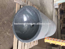 unique grey granite pedestal sinks,stone bathroon pedestal sinks
