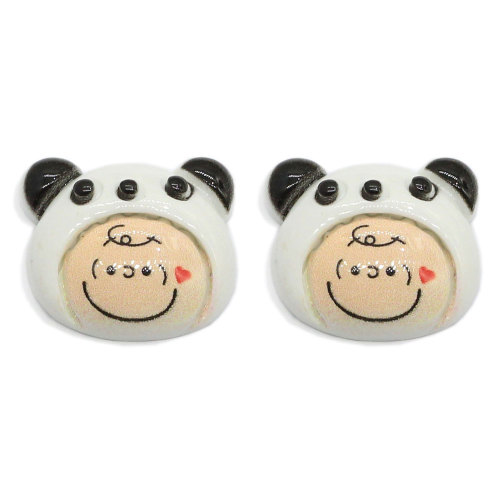 Dernières conceptions de résine Kawaii Flatback Mini Bear Head Cabochons Slime Resin Charms