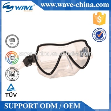 Frameless Black Silicone Diving Mask,180 Degree Snorkel Mask,Mask Snorkel