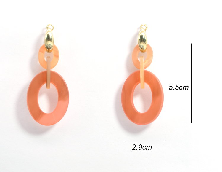 Wholesale hypoallergenic clip on jewelry acrylic resin new 2020 fall earrings