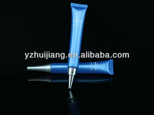 color plastic packing tube for eye cream with peak nozzle cap