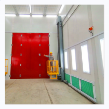 Electric Wall Railing Painting Lift Platform Vehicle Spray Booth" could be shortened and refined to:

"Painting Lift Platform for Wall Railing & Vehicle Spray Booth