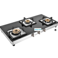 Aura 2 Burner Black Glass Cooktop