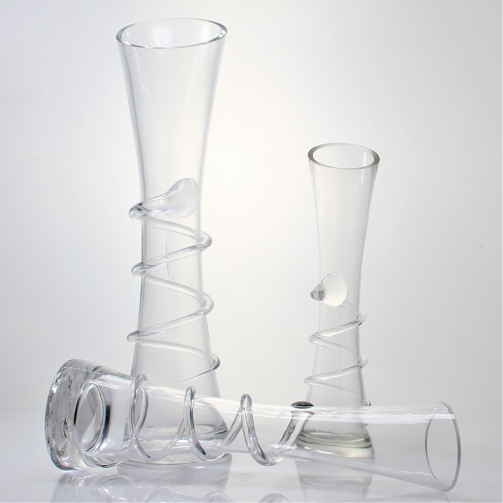 Bud Glass Vase with Wave